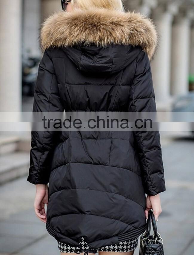 GZY wholesale women fur coat at low price