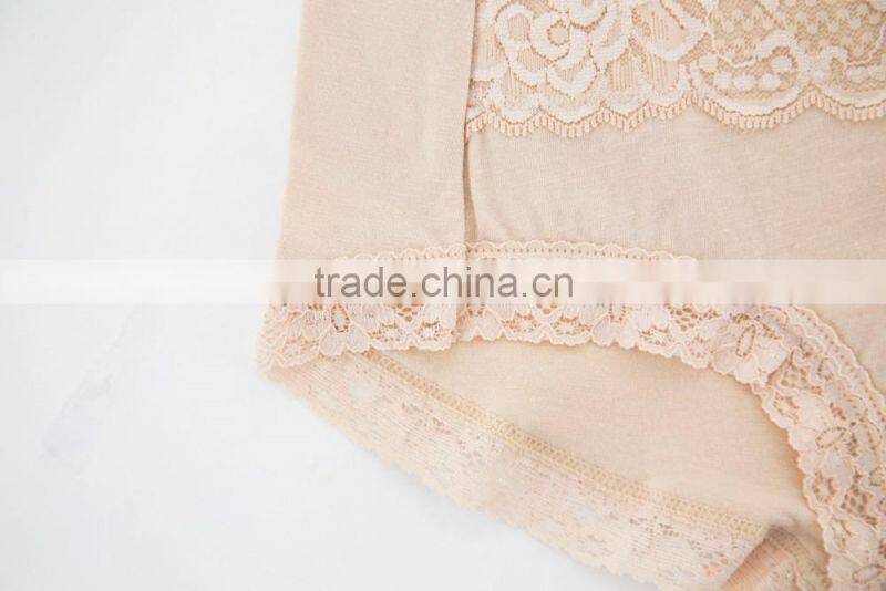 Cheapest Factory 95% Cotton 5% Spandex with Lace Custom Sexy Fancy Woman Underwear