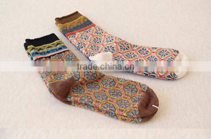 Winter woman thicken pure cotton socks