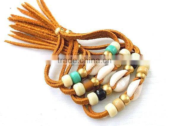 suede leather wrap Bracelet, handwoven leather Bracelet, Bohemian bracelet, braided Friendship bracelet