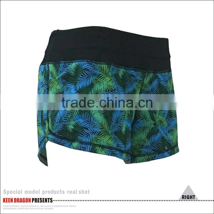 OEM Design Elastic Inside Rope Womens Gym Shorts Manufacturers