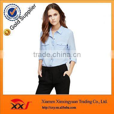 long sleeve plaid fashion shirt for women cheap wholease