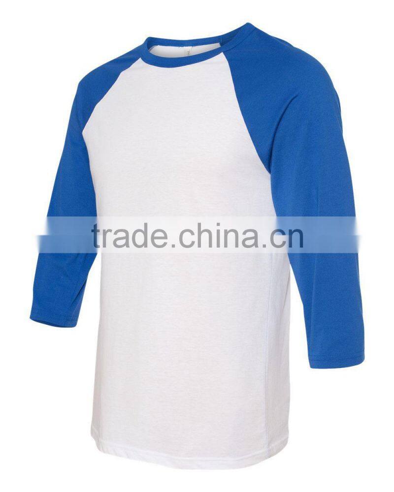 Custom 100% cotton baseball tee shirts