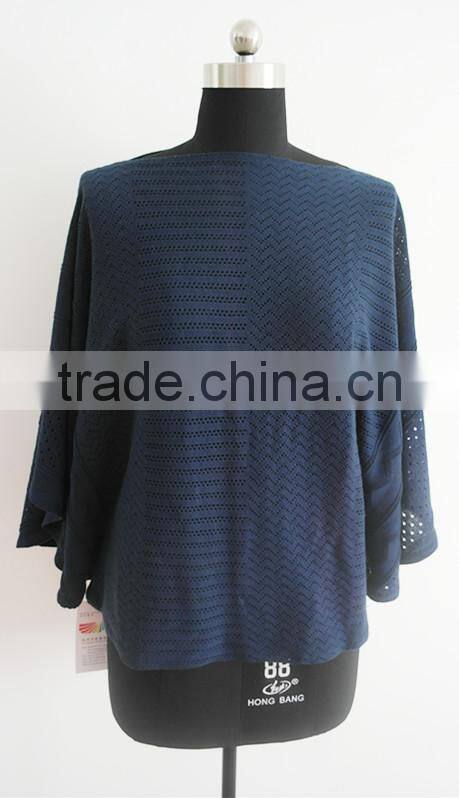 Fashion Ladies fancy knitted poncho pullover