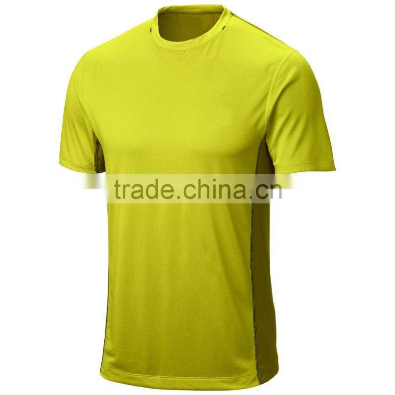 special design polyester technical soft o-neck for men sport t-shirt