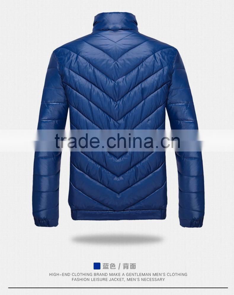 hot sale OEM mens down coat clothing, fashion design man warm quilted jacket