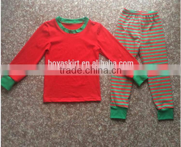 New design comfort Kids red striped Family Christmas Pajamas Baby Toddler New Year Children Pajamas