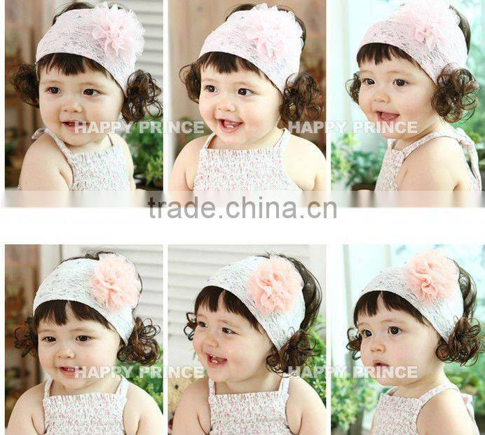 Baby Hair Band Infant Head wrap Feather Flower Headband