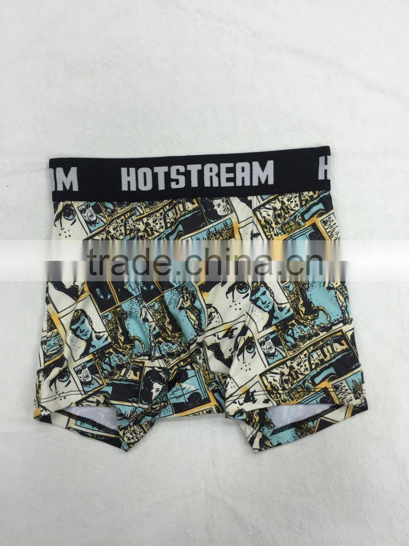 OEM customized fashion milk silk fashion man boxer underwear new design