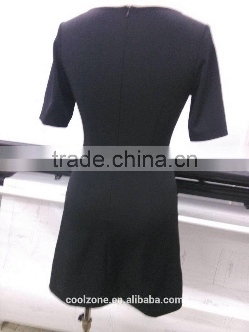 Slim fit sleeveless wrap front summer dress for woman dress 2016