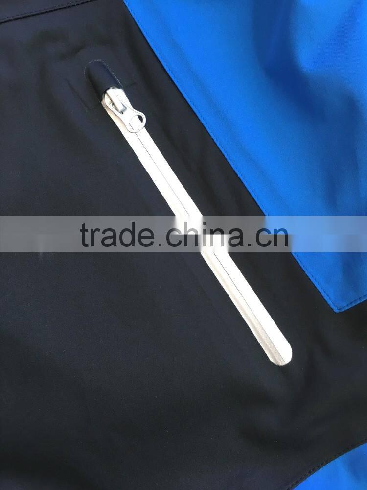 OEM outdoor waterproof & breathable hiking 3 layer jacket