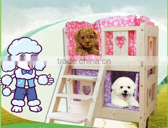 2017 Easy clean wooden luxury dog bed covers SIX-PIECE