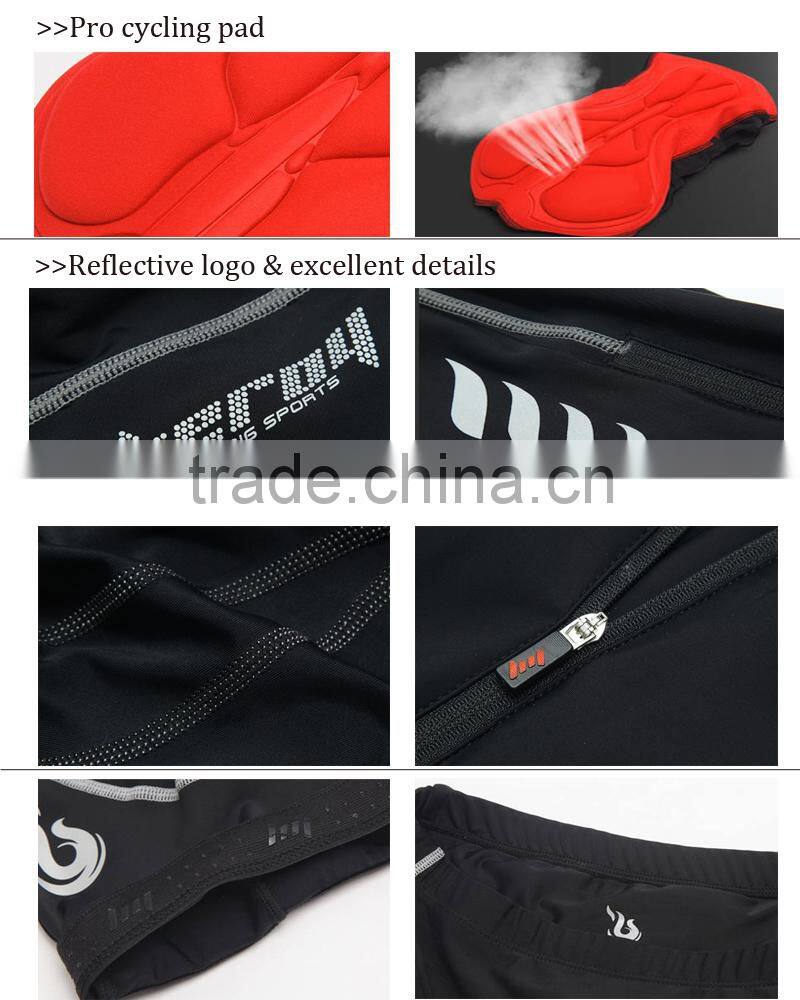 BEROY good quality fit bicycle tights, black men cycling tights