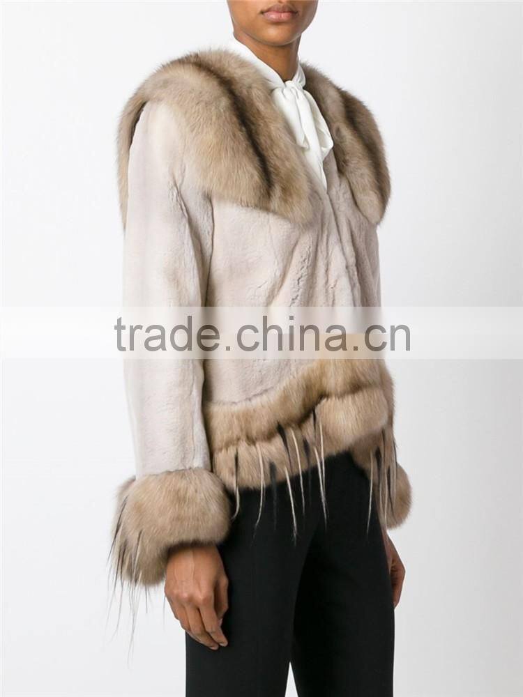 Guangzhou Shandao High Fashion Wholesale Cheap Long Sleeve Women Raw modern mink fur coats