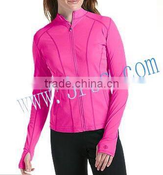 customized long sleeve rash jacket for lady