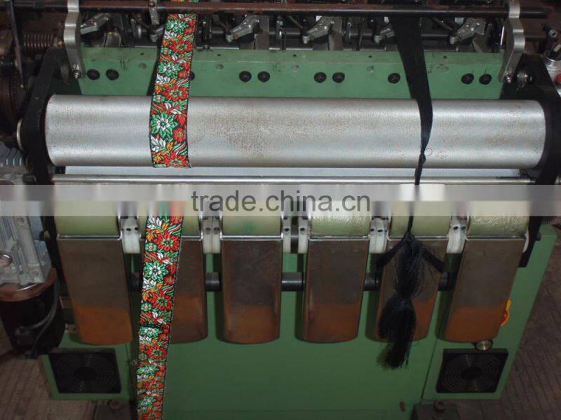 auto shuttleless narrow width ribbon /belt computerized jacquard weaving needle loom