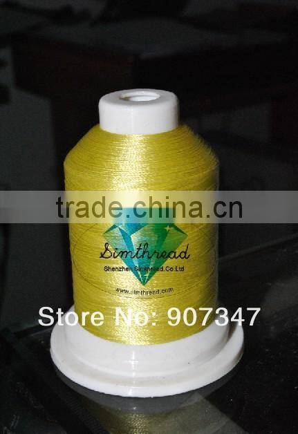 Sewing thread POLYESTER Embroidery Thread 40WT, 1,100yard MINI cones, 61colors/set with plastic box