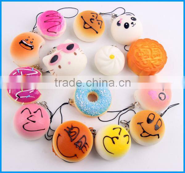 Stress relase squishy Kawaii toys 15pcs/set PU Soft squishy slow rising toys