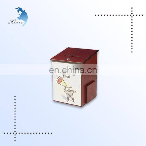 Custom logo wood display advice box wood packaging box with long service life