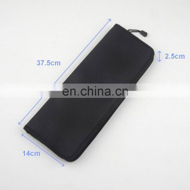 14-Piece Long Handle Bristle Hair Artist Paint Brush Set in Nylon Bag