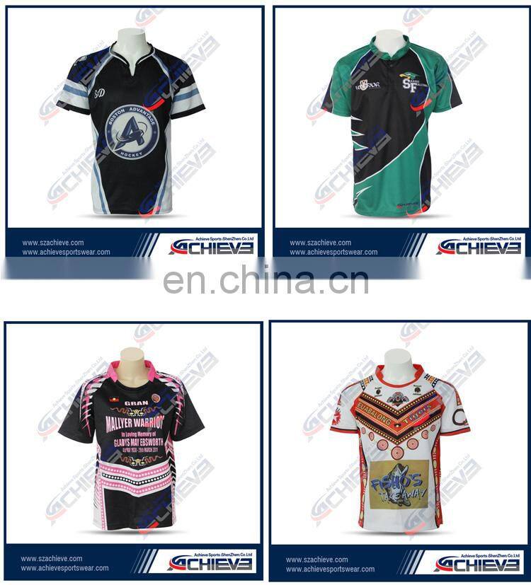 100% polyester Custom Rugby Jersey full sublimation Rugby Shirt Sport Polo Shirt Womens Rugby wear