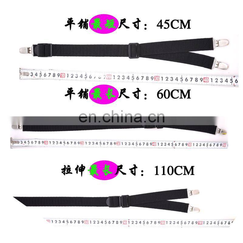 2017 yiwu longkang wholesale fashion Metal Button Stretching Shirt Stays Adjustable Size Suspender Most Protective Garter Belts