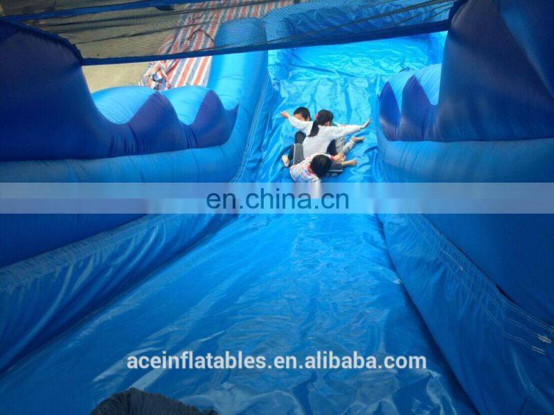 PVC,PVC tarpauline Material and slider,Castle Type big water slide pool