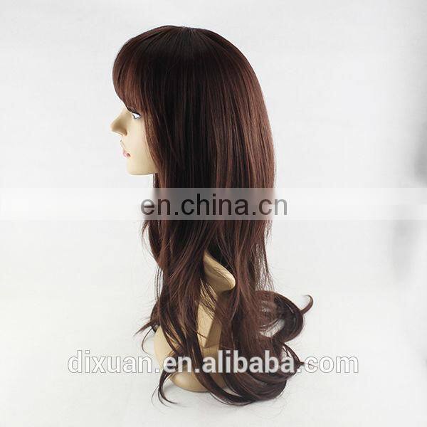 Soft Degree Hair 2014 sexy fashion Long wave lady's kankekare synthetic hair lace wig