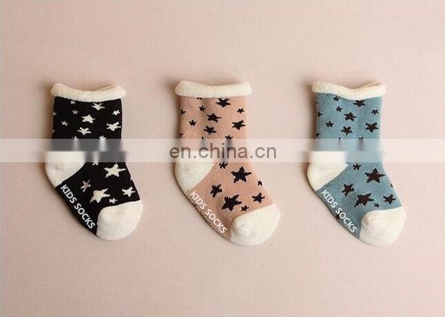In stock Newborn Babies Pentagram terry socks Baby Socks