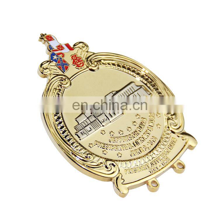 custom die struck soft enamel badge pin name badge