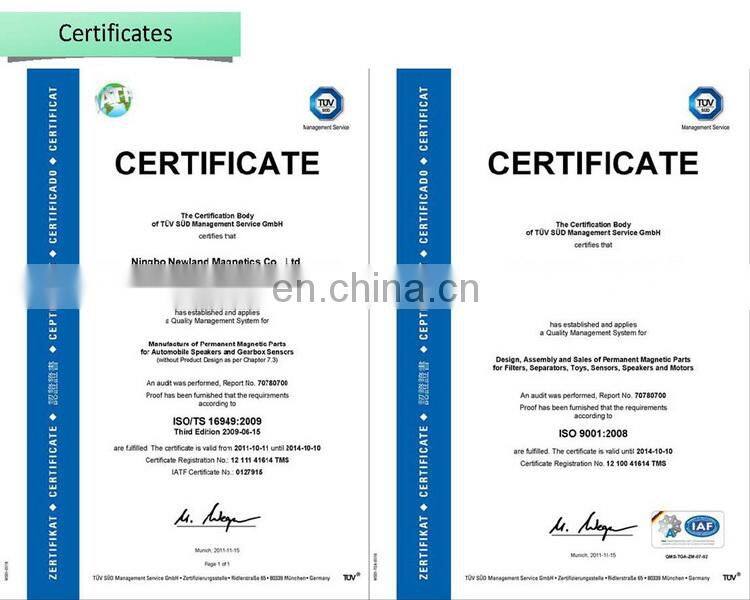 ISO9001 neodymium magnetic bar/rod