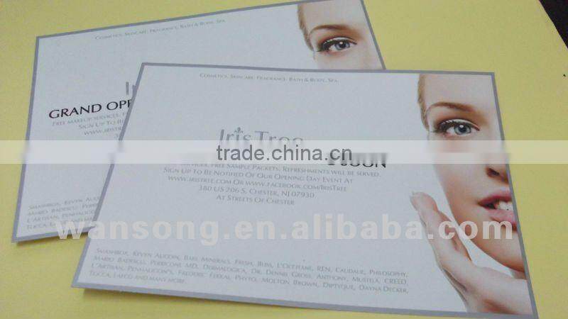 wholesale cheap custom full color flyer, design die-cut flyer printing