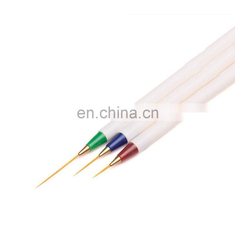 3PCS/set Nail Art Design Dotting Painting Drawing Brush Pen Tools