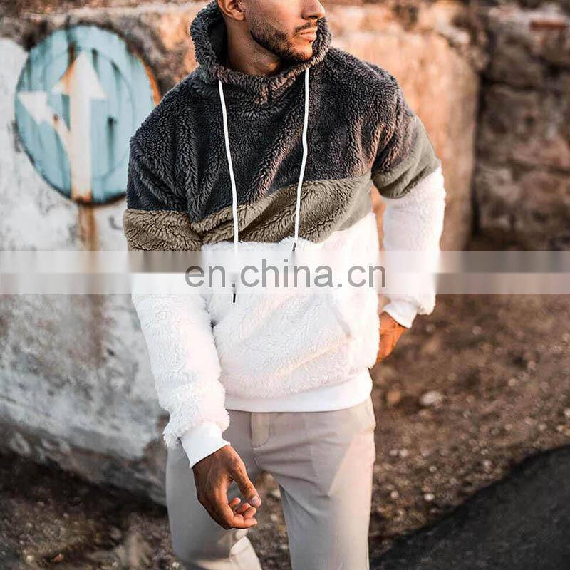 2021 Christmas Spring Amazon Men's European and American Three-color Print Hooded Custom Fashion Casual Sweater Men
