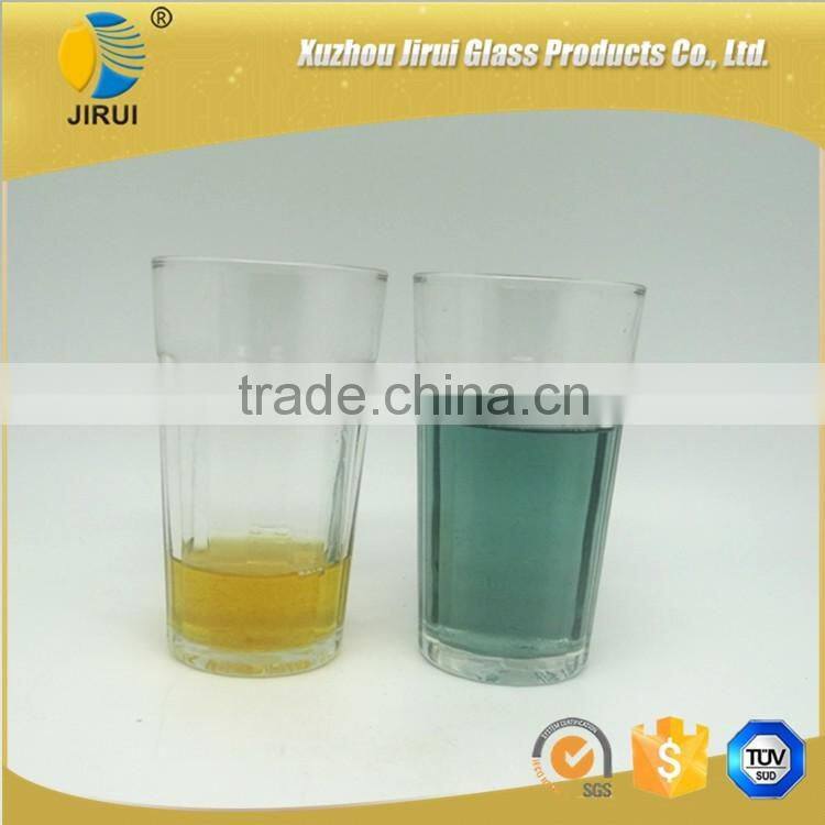 330ml big wide mouth glass cups for water drinking