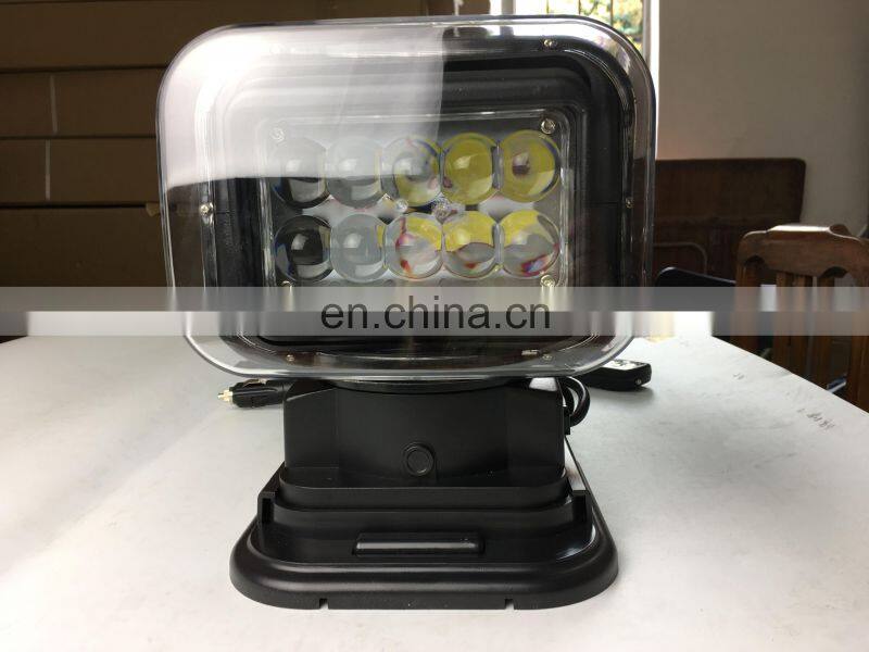 LED523 spot /8 plastic black white Led lighting 50W LED work light 50w 12V/24V DC IP68 led lamp wireless remote control white
