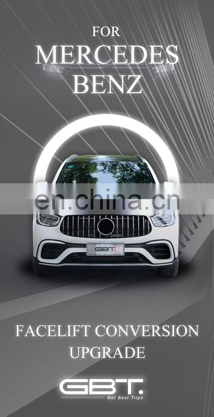 GBT drop shipping auto tuning parts for mercedes benz glc 63 style facelift for mercedes glc 63 amg body kit