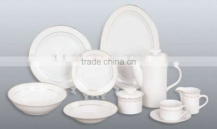 37 pcs porcelain bone china dinner set with GGK line