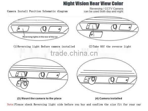Small Rear View Camera Night Vision Waterproof small car Reverse Parking Camera Shockproof Anti fog Electronic scale