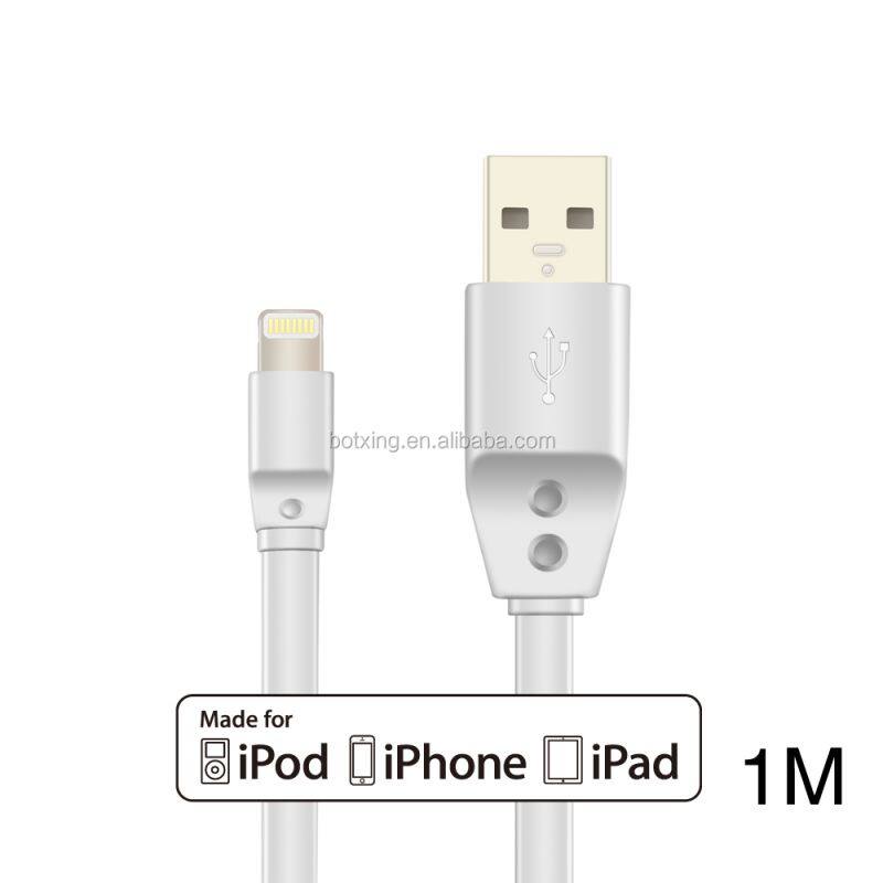 portable mfi certified 8pin usb cable quick charger keychain data cable for iPhone 8/8Plus