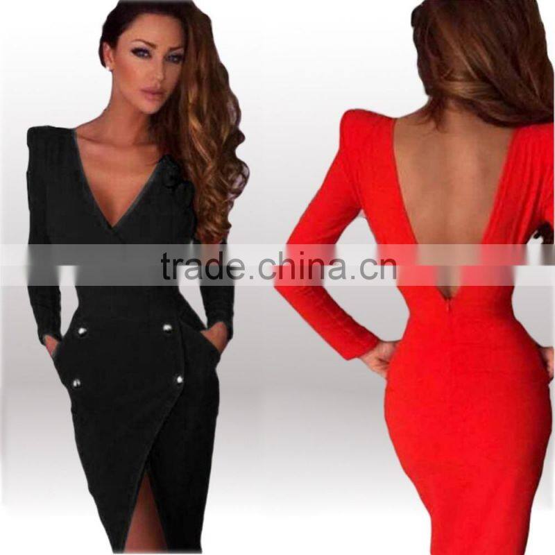 spring casual dress womans fashion dress long sleeves evening dress