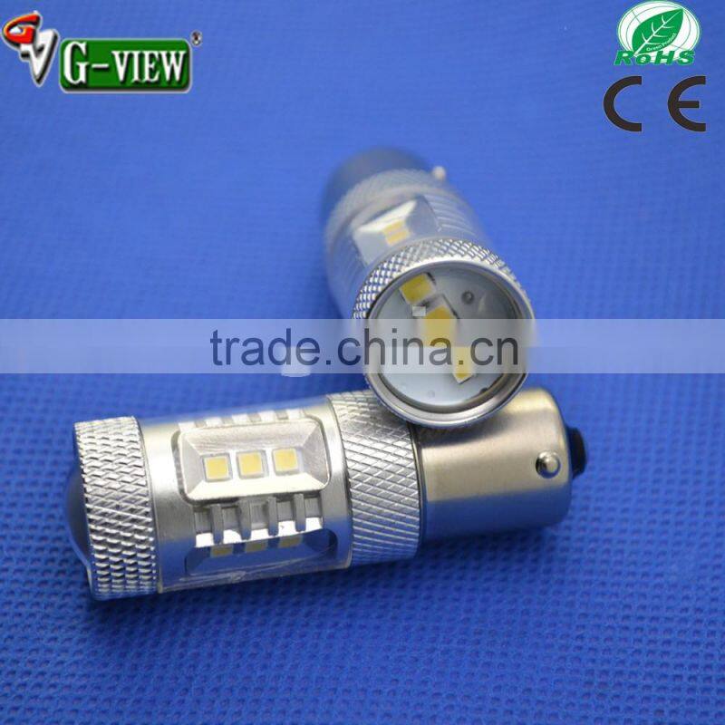 led car light on hot sale New, High lume s25 2323 led car bulb 1156/1157 9440/9443 15smd led car bulb