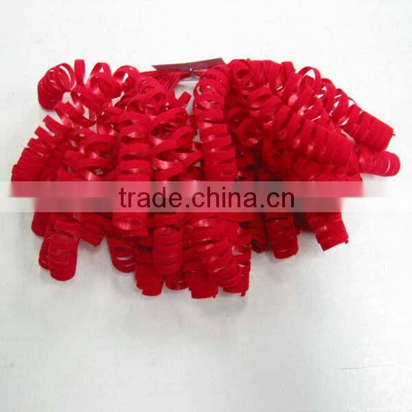 decoration gift and celebration party ribbon bow in 12cm*12 lips iridescent pp metallic curly ribbon bow