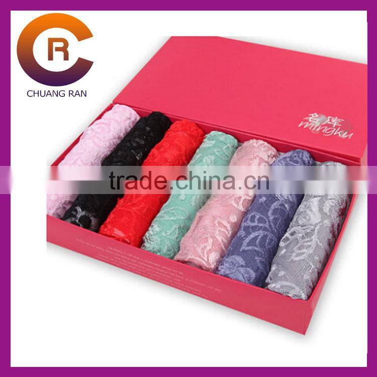 Green Printed cheap made paper custom underwear box