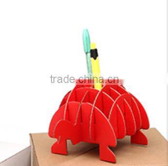 Foldable desk top organizers kraft paper recycled