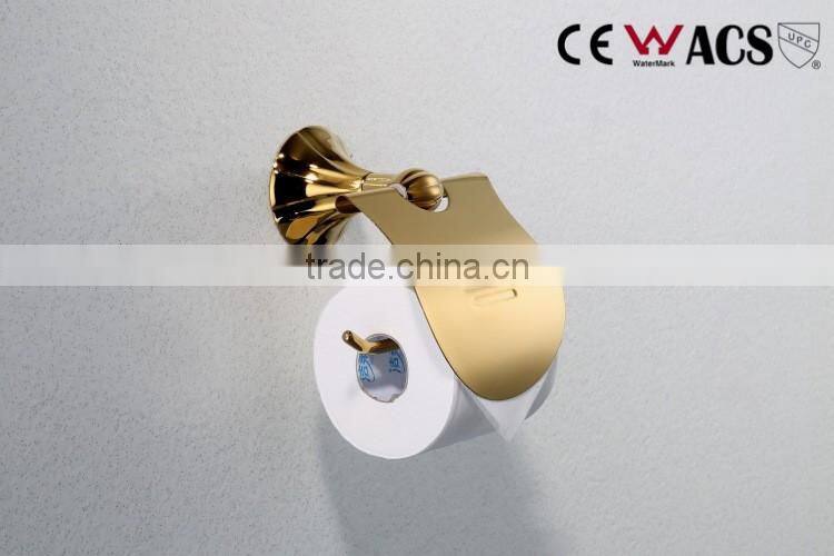 Brass bathroom accessory toilet paper holder