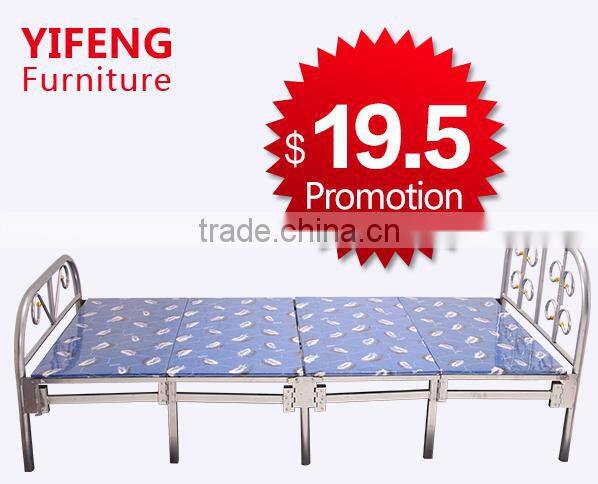 High Quality Steel Folding Single Bed for Sale
