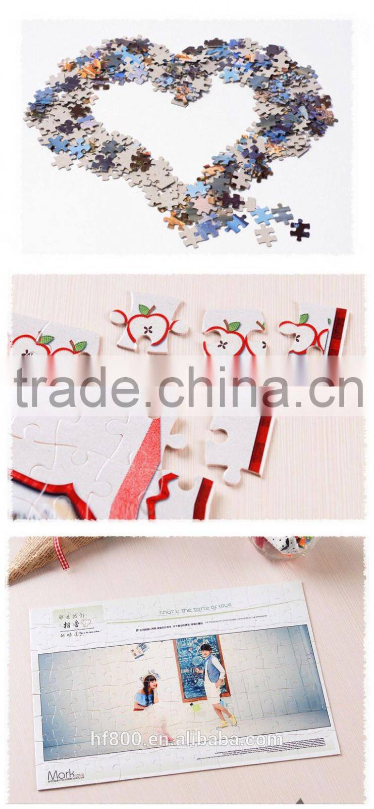 whole sale sublimation blank jigsaw puzzles for heat transfer