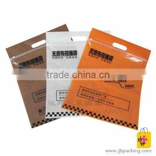 die cut promotional ldpe zipper bag for garment(JA-305)
