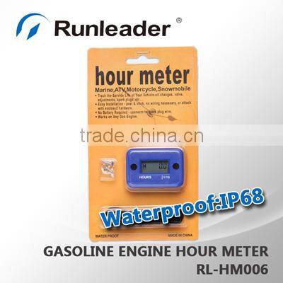 Digital Inductive Waterproof Gasoline Engine Hour Meter Running Hours Meter For Motorcycle,Marine,Jet Ski,Boat